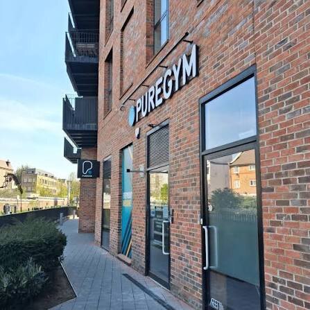 PureGym entrance at Dalston Works